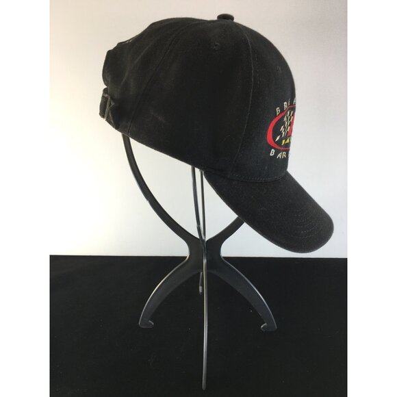 Vtg Anheuser-Busch Bud Racing Break All Barriers Baseball Cap Black Adjustable - Picture 5 of 11